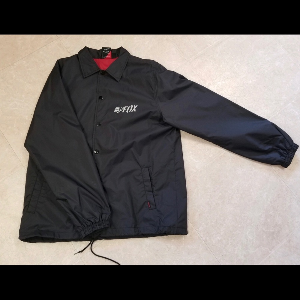large fox windbreaker/ jacket